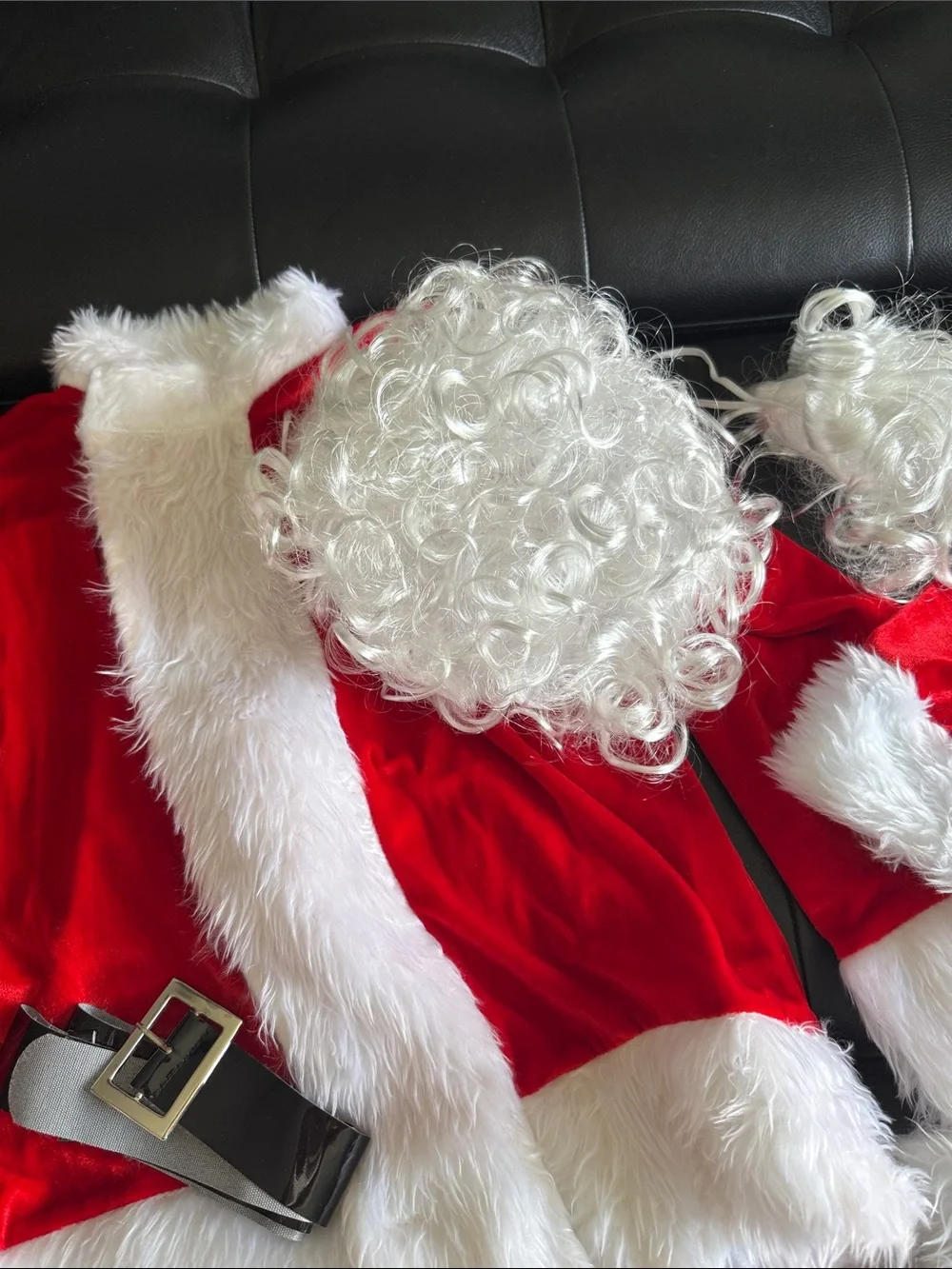 Classic Red Santa Costume Set for Kids with White Trim never wore